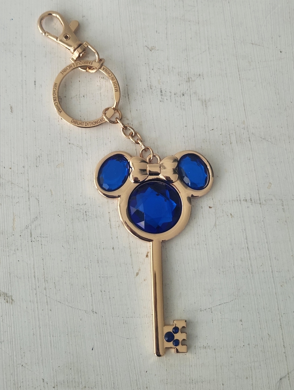 Disney Parks Birthstone Keychain Bag Charm September - Never Used